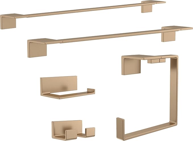 DELTA Vero Towel Bar, Champagne Bronze Bathroom Towel Holder, Bathroom Accessories, 77724-CZ