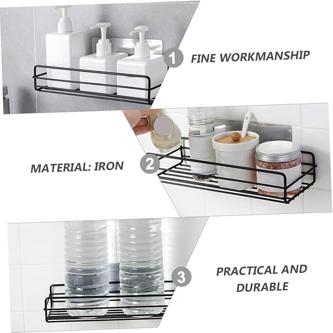 SOLUSTRE Shelving Wall Mounted Bathroom Shelves Hanging Shelf Restroom Organizer
