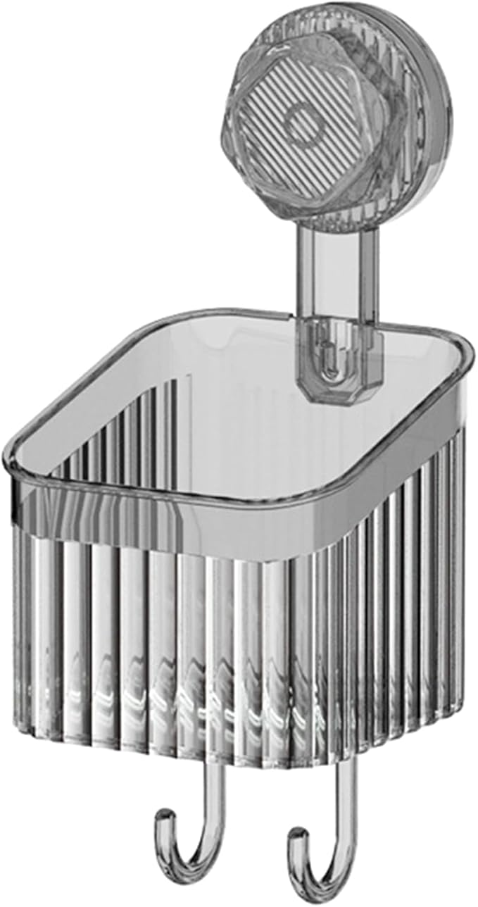 Powerful Suction Cup Bathroom Shelf Wall Mounted Rack Storage Basket Makeup Tool Stand