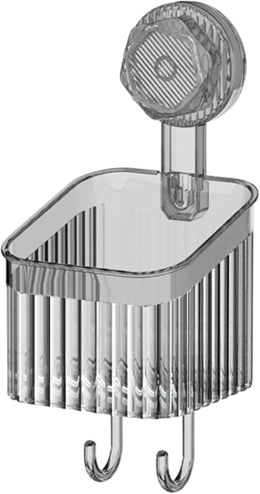 Powerful Suction Cup Bathroom Shelf Wall Mounted Rack Storage Basket Makeup Tool Stand