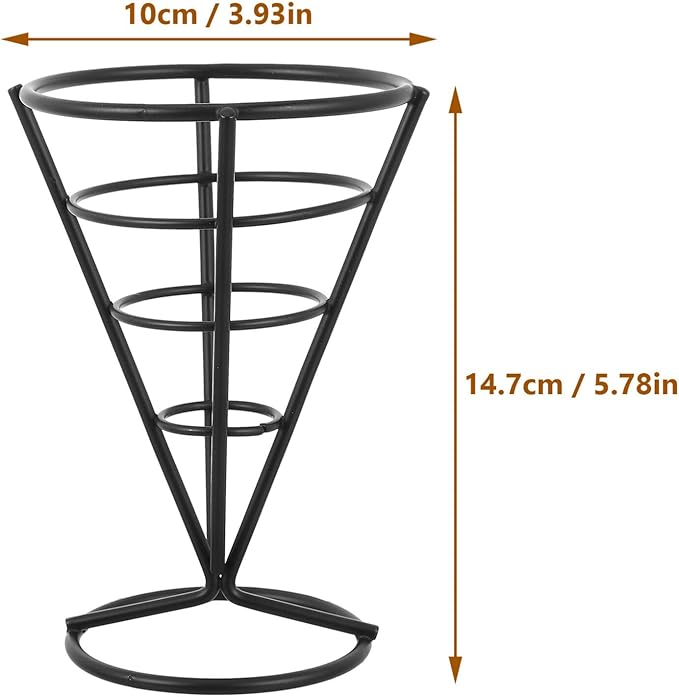 Glass Shelf for Bathroom ，Glass Aluminum，French Fries Stand Pot Potato Chip Holder Display Basket Kitchen