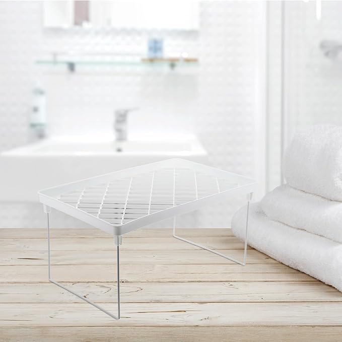 Holibanna 2pcs Cosmetics Storage Shelf Plastic Makeup Organizer Bathroom Shelves