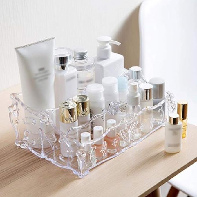 NUOBESTY Vanity Storage Organizer Bathroom Vanity Storer Makeup Storage Organizer Box