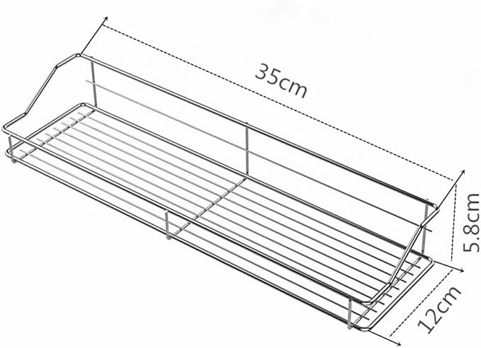 Mobestech Bathroom Shelves Over Toilet Wall-Mounted Storage Shelf Sturdy Rack Bathroom Accessory