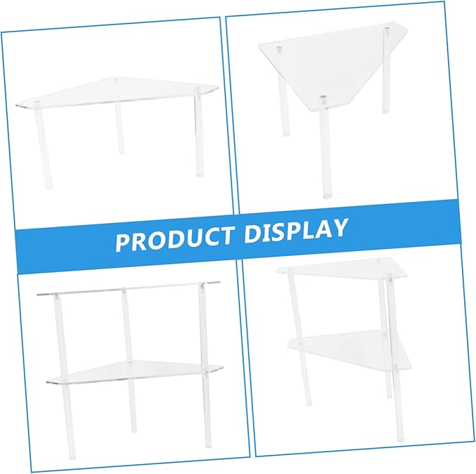 Holibanna 1set Bathroom Corner Storage Rack Organizer for Toiletries Easy to Install Space-Saving Shelf for Bathroom Kitchen