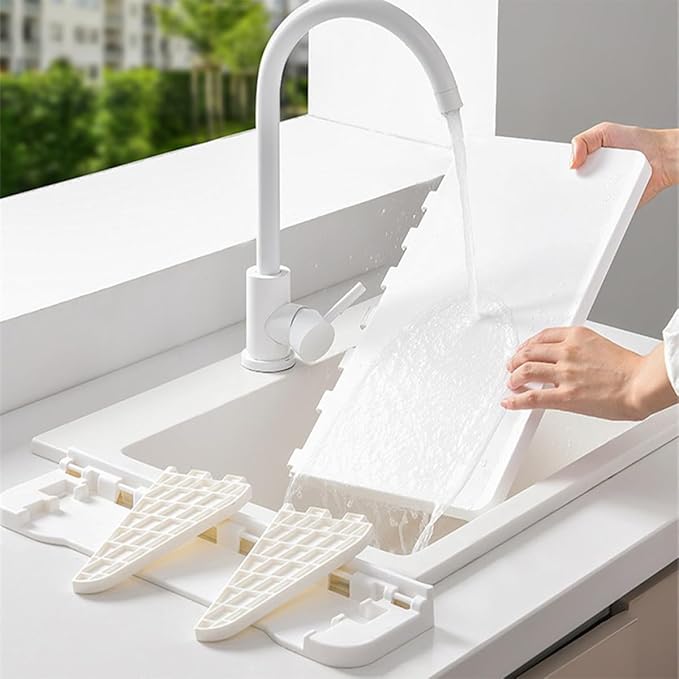 Toyvian Wall Mounted Foldable Storage Shelf White Plastic Board Floating Kitchen Spice Holder and Bathroom Sundries Organizer Rack for Home Use