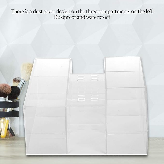ZJchao eyelash beauty organizer,Eyelash Beauty Vanity Makeup Organizer Acrylic Eyelash Grafting Tool Storage Box Beauty Tool Display Rack Lipstick Organizer Cosmetic Cases for Home Eyelash Salon