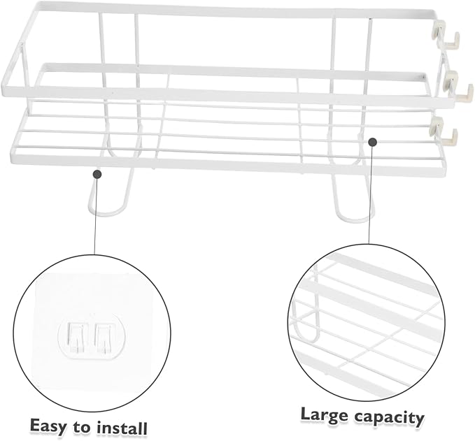 POPETPOP Toilet Storage Rack Space-Saving Shelf for Bathroom No Drilling Organizer Shelf