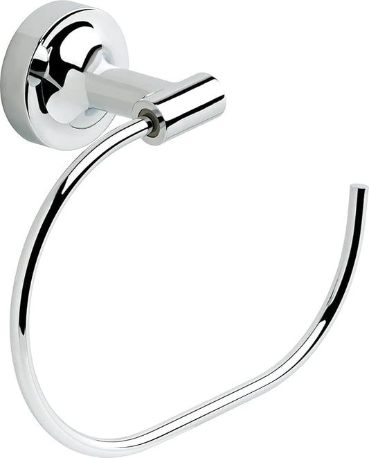 Franklin Brass Voisin (1-Pack) Hand Towel Holder Polished Chrome Towel Racks for Bathroom Wall Round Towel Ring Holder for Bath Towel Hanger for Kitchen, Bathroom Accessories VOI46-PC