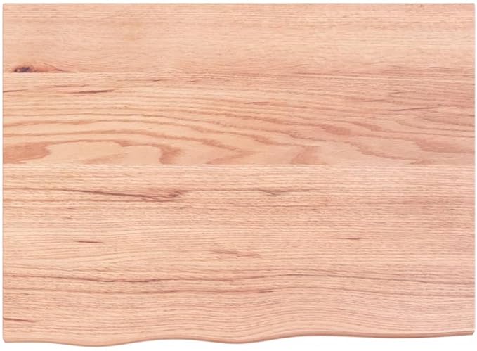 Solid Oak Floating Wall Shelf, 31.5-inch Rustic Wood Display Ledge for Living Room Kitchen, Heavy Duty Natural Farmhouse Storage Organizer