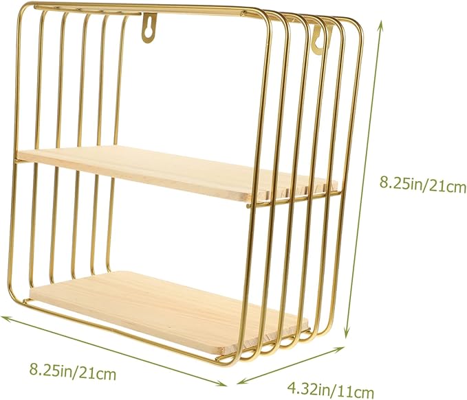 PRETYZOOM Double Bathroom Storage Rack Nail Toilet Shelf for Easy Installation Organizer for Toiletries and Cosmetics Space Saving for Bathroom and Kitchen Strong Load Bearing Design