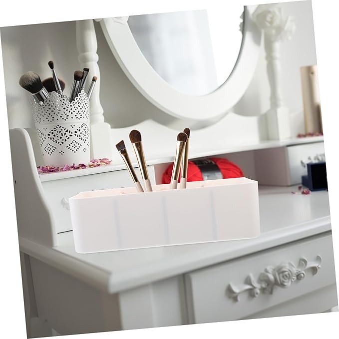 Multi-grid Storage Box Sturdy Bamboo Storage Container Desktop Organizer