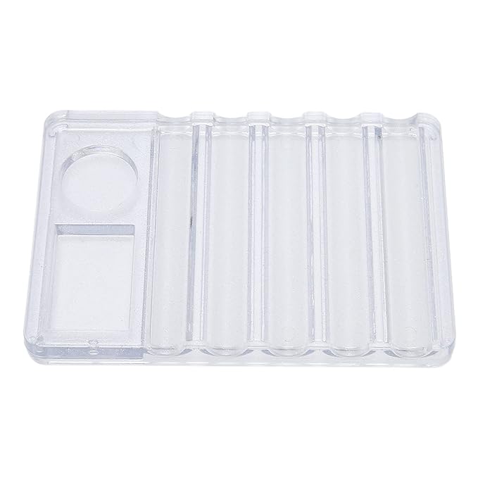 Nail Pen Rack, 4pcs Nail Pen Holder, Nail Brush Holder, Multifunction Nail Brush Rack Organizer with 5 Grid, Pen Container for Manicure Tool