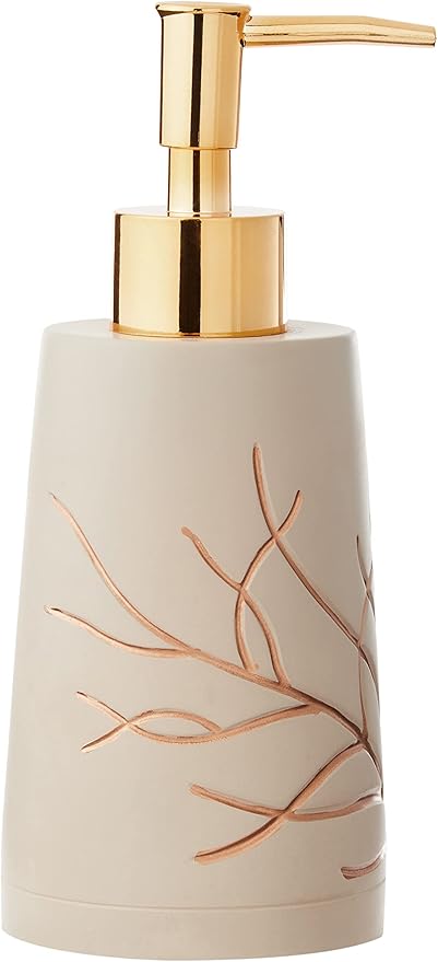 Sweet Home Collection Bathroom Accessories Unique Collections Modern Classic Contemporary Decorative Beautiful Designs Bath Shower Tub Décor, 4 Piece Set, Branches (Pack of 1, 4 Count)