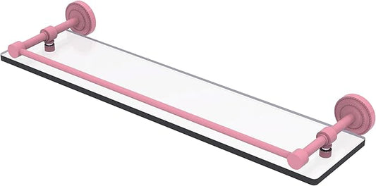Allied Brass Dottingham Collection Single Glass Shelf with Gallery Rail