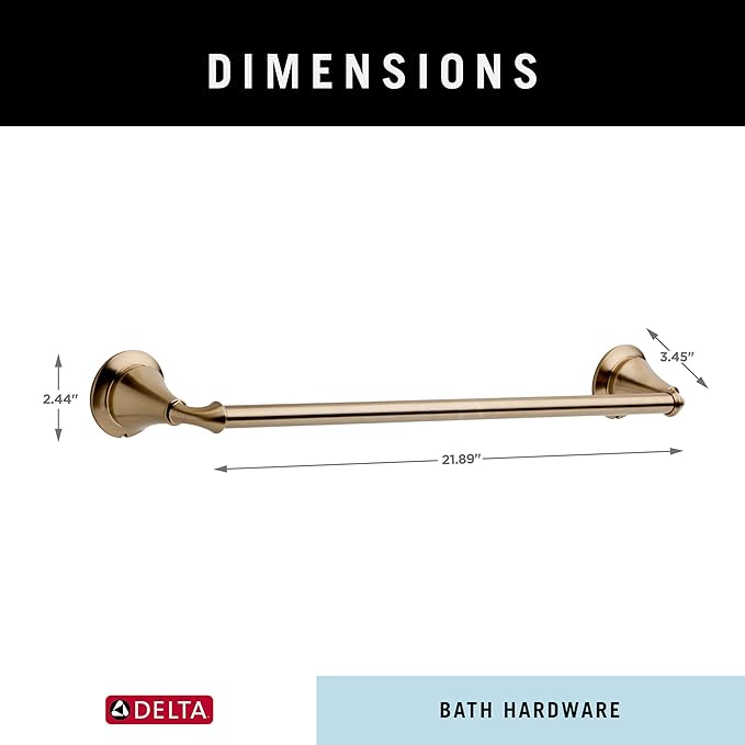 DELTA 79418-CZ, 18 Inch, Champagne Bronze, 18 in