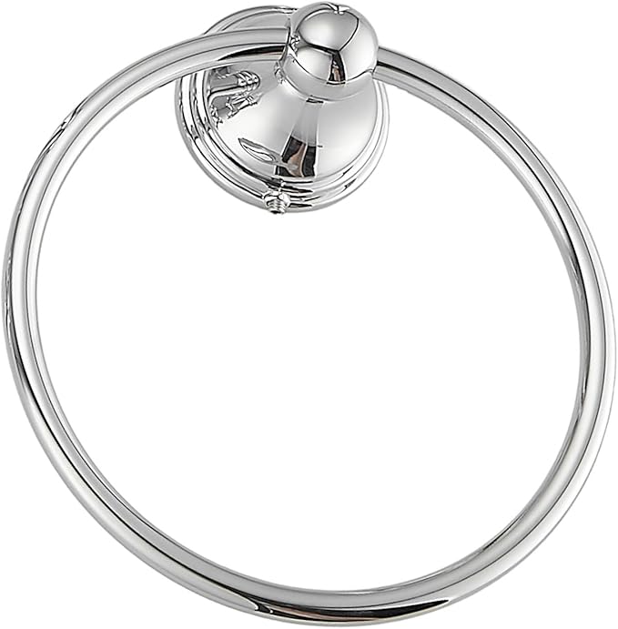 sagetta Bathroom Hand Towel Holder Towel Ring 5.55-Inch Bath Towel Ring Diameter Wall Mount Brushed Nickel Chrome
