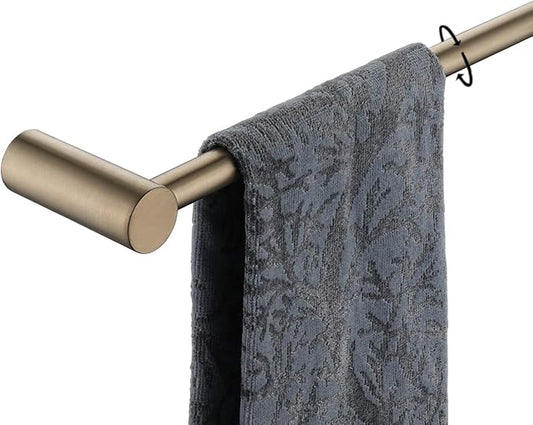 JQK Bath Towel Bar Champagne Bronze, 32.5 Inch 304 Stainless Steel Thicken 0.8mm 2 Pieces Towel Rack Bathroom Wall Mount, Useable Length 30 Inch, TB610L30-CB
