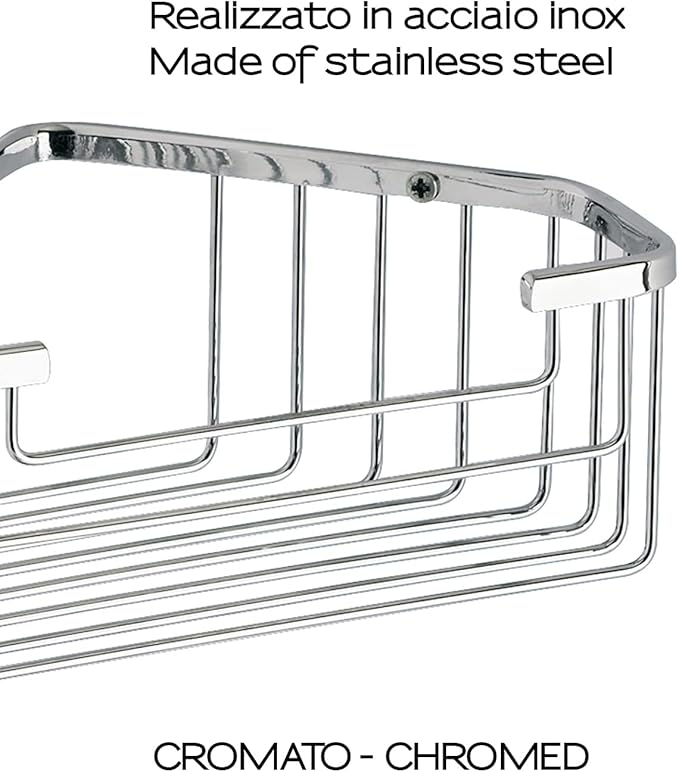 Nameeks 2483-13 7.87-Inch Wire Corner Bathroom Shelf