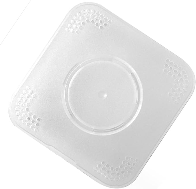 ZJchao Powder Puff Container Hollow Powder Puff Storage Box,Portable Fashionable Breathable Makeup Puff Container Case for Women for Women (Matte White)