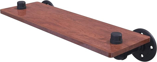 Allied Brass P-450-16-WS-BKM Pipeline Collection 16 Inch Ironwood Shelf, 16", Matte Black