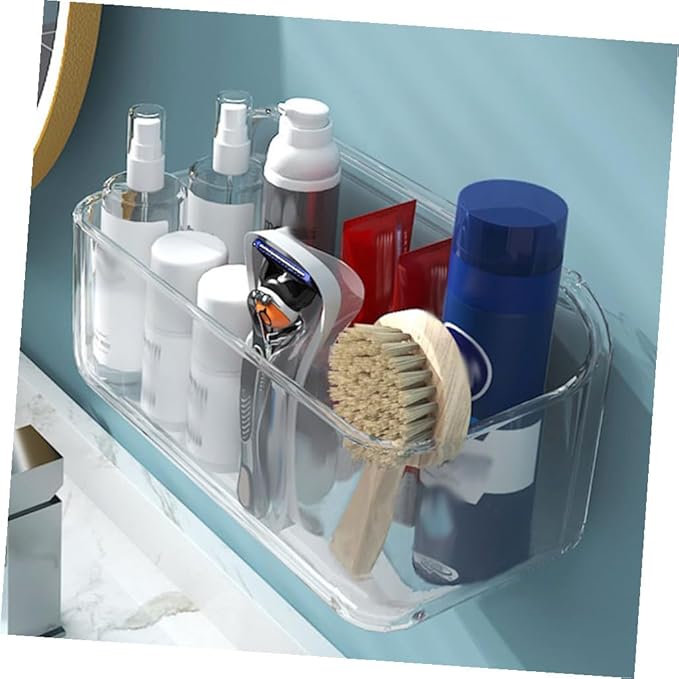 Lurrose Bathroom Wall Mounted Organizer Shelf for Bathroom Kitchen Bedroom Premium Space Saving Design Storage for Sundries