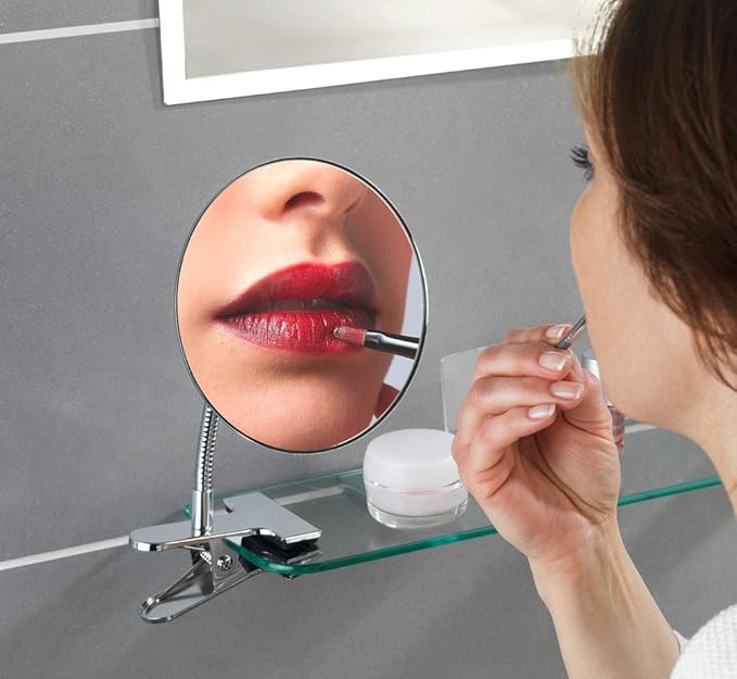 WENKO Cosmetic Mirror Clip on Chrome