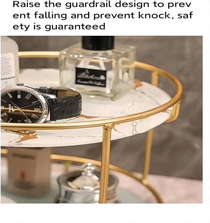 Gold Storage Rack, Bathroom Table Shelf, Perfume Tray, Beautiful Appearance, Super Capacity, Complete Your Daily Storage (QS-20-1) (QS-21-1)