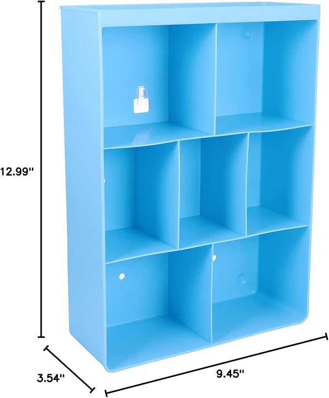 1Pc Adhesive Wall Storage Rack Material Versatile Wall Mounted Shelf for Bathroom Kitchen Cosmetic Organization Stylish for Home