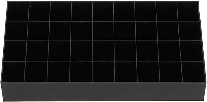 36 Grids Makeup Organizer Storage Box Display Stand Cosmetic Desktop Lipstick Rack Container (Black)