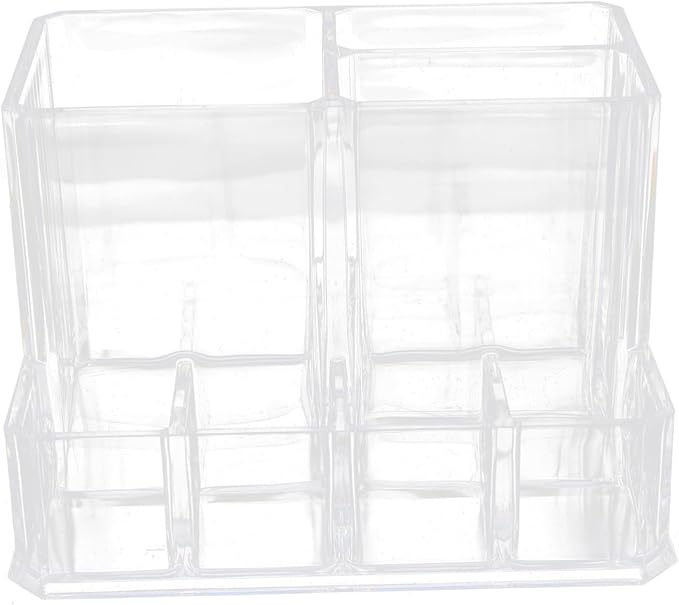 1pc Cosmetic Storage Box Vanity Brush Holder Plastic Storage Shelf Makeup Cosmetic Organizer Acrylic Cosmetic Organizer Acrylic Brush Holder Cosmetic Rack Desktop Student