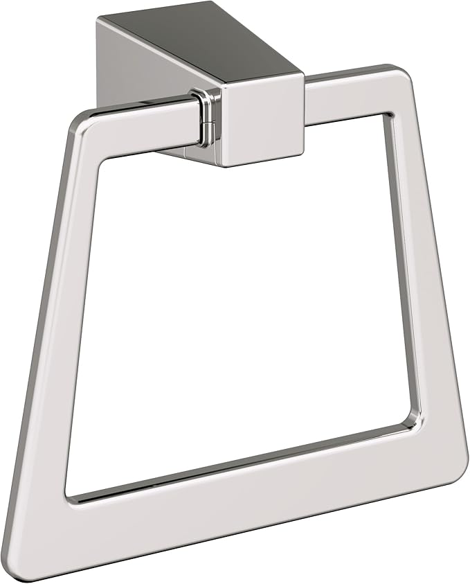 Amerock Blackrock Polished Nickel Closed Towel Ring, BH36002PN