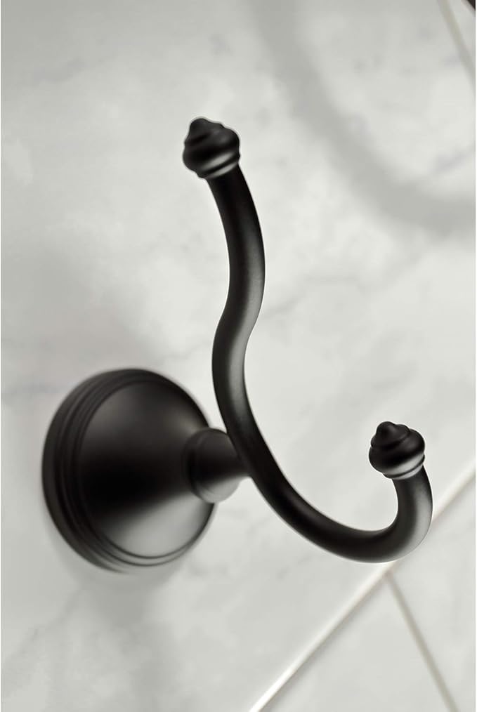 Kingston Brass BAHK1612478K Naples Bathroom Hardware Set, Matte Black 27.56 x 6.13 x 2.25