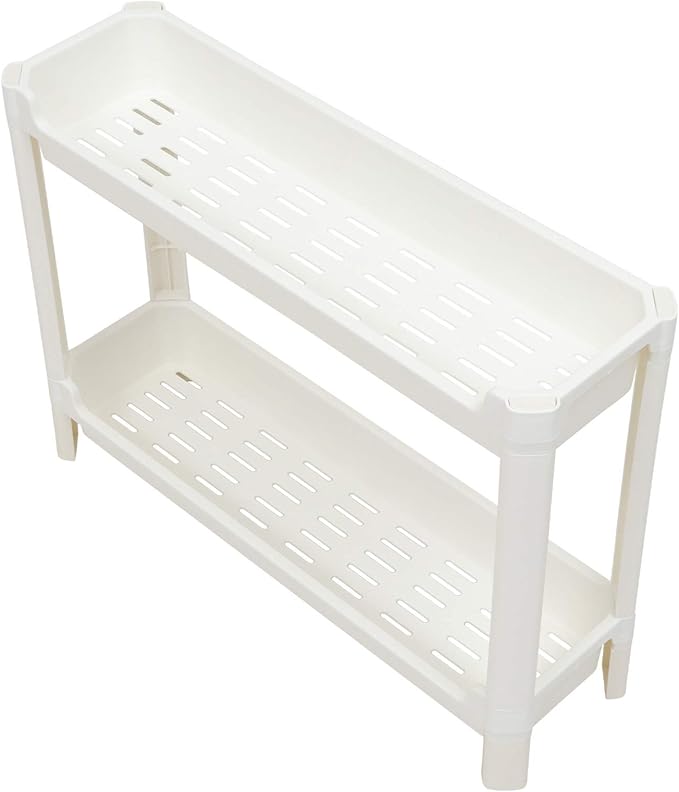 ABOOFAN Wide Standing Shelves Bathroom Storage Organizer Home Corner Rack Plastic Rack