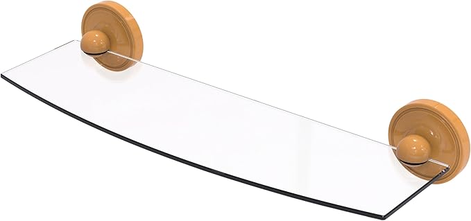 Allied Brass PR-33/18-GLY Prestige Regal Collection 18 Inch Glass Shelf, Golden Yellow