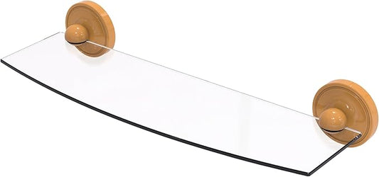 Allied Brass PR-33/18-GLY Prestige Regal Collection 18 Inch Glass Shelf, Golden Yellow