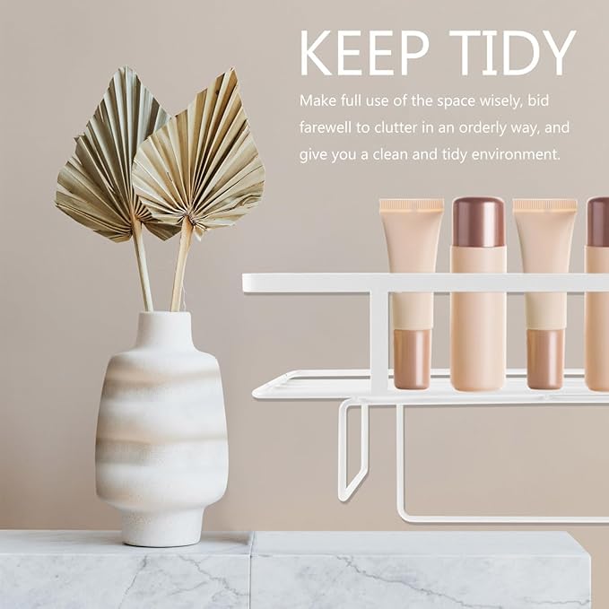 Cabilock Toilet Shelf Iron Bathroom Storage Rack Multi-use Holder Storage Baskets Simple Elegant Design