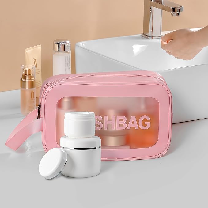 Empty White Silver Edge Portable Refillable Plastic Cosmetic Makeup Face Cream Jar Sample Container Bottle Pot (100ml(3.4oz)-6PCS)