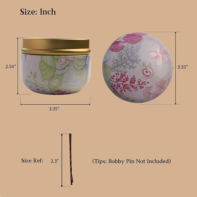 Magnetic Bobby Pin Holder, Magnetic Pin Holder for Vanity, 2-in-1 Design Paper Clip Holder, Vanity Storage Hair Accessories Organizer, Bobby Pin Case, Pink