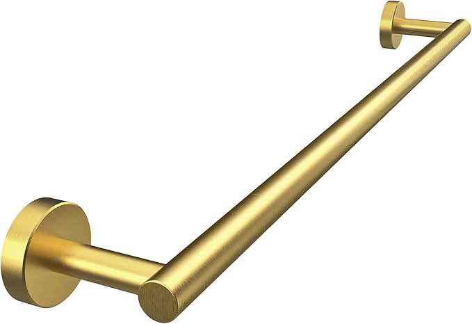 RARXTR 24 Inch Brushed Towel Bar Towel Rack for Bathroom Kitchen Hand Towel Holder Dish Cloths Hanger SUS304 Stainless Steel RUSTPROOF Wall Mount (Gold)