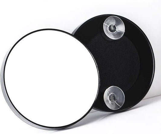 12X Magnifying Makeup Mirror with Suction Cups, Portable 6 Inch Travel Mirror for Makeup, Tweezing, and Skincare