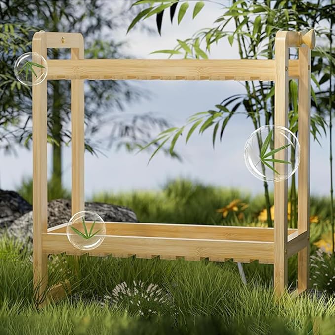 Bamboo Over The Storage Shelf 2-Tier Home Storage Rack for Small Bathroom (Double Storage Rack)
