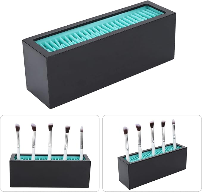 ZJchao Silicone Make Up Brush Holder, Brush Drying Rack Makeup Brushes Holder Organizer Brushes Drying Storage Stand Tools Container Brushes Storage Stand Practical Tools