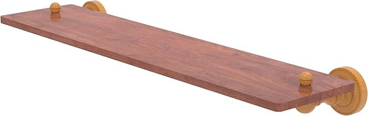 Allied Brass DT-1-22-IRW-GLY Dottingham Collection 22 Inch Solid IPE Ironwood Shelf, Golden Yellow