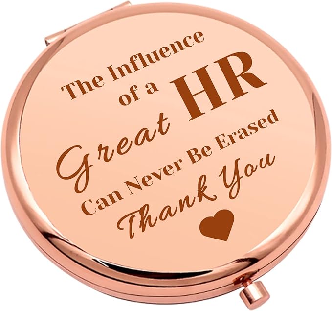 HR Appreciation Gifts HR Gift for Women Compact Makeup Mirror Human Resources Presents Ideas Human Resources Director Present Thank You Folding Makeup Mirror for Manager Coworker Birthday Retirement