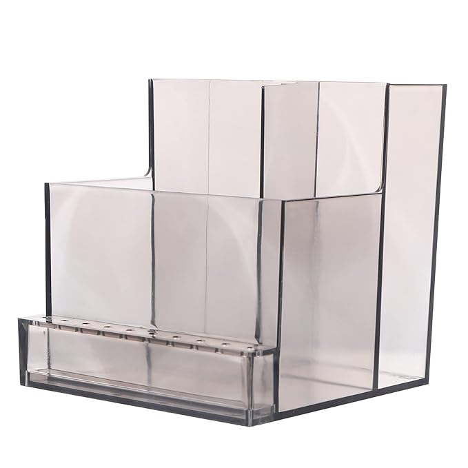 FOMIYES 2pcs Nail Art Polisher Holder Manicure Grinding Rack Storage for Nail Drill Bits Easy to Clean Display Box Design