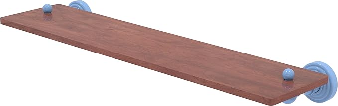 Allied Brass WP-1-22-IRW-FTB Waverly Place Collection 22 Inch Solid IPE Ironwood Shelf, Flat Troll Blue