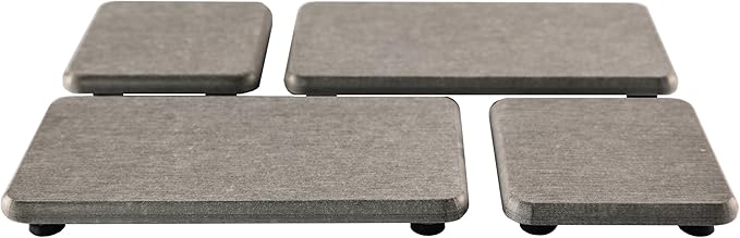 NiuYichee Set of 4 Water Absorbent Diatomite Coasters, Diatomaceous Earth Kitchen Soap Dish, Bathroom Trays, Water Absorbing Stone Used for Hand Soaps & Plants & Toiletries in The Modern Home