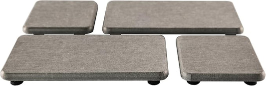 NiuYichee Set of 4 Water Absorbent Diatomite Coasters, Diatomaceous Earth Kitchen Soap Dish, Bathroom Trays, Water Absorbing Stone Used for Hand Soaps & Plants & Toiletries in The Modern Home