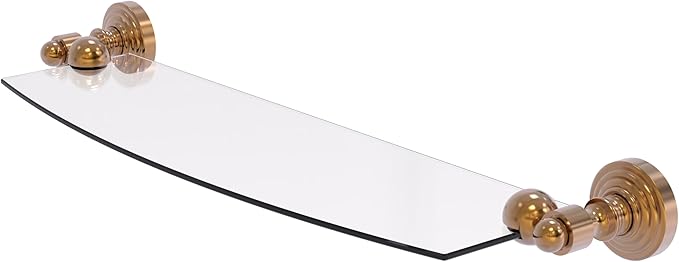 Allied Brass WP-33/18-BBR Waverly Place 18 Inch Glass Shelf, Brushed Bronze